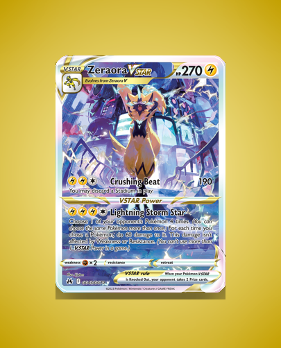 Collector’s Guide: Zeraora VSTAR (Crown Zenith Galarian Gallery #GG43)
