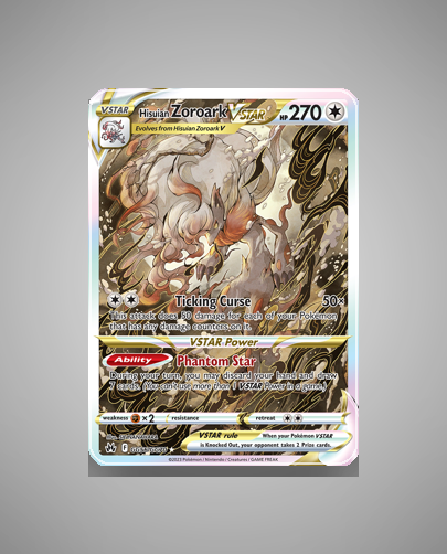 Hisuian Zoroark VSTAR (Crown Zenith Galarian Gallery) #GG56