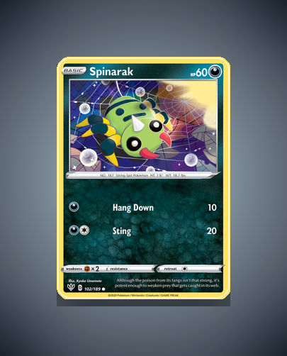 Collector’s Guide: Spinarak (Darkness Ablaze #102)