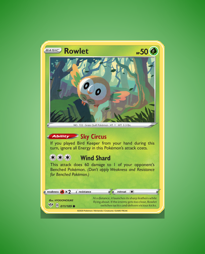 Collector’s Guide: Rowlet (Darkness Ablaze #11)
