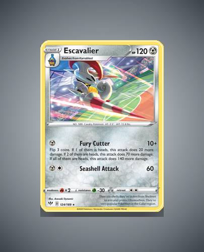 Collector’s Guide: Escavalier (Darkness Ablaze #124)