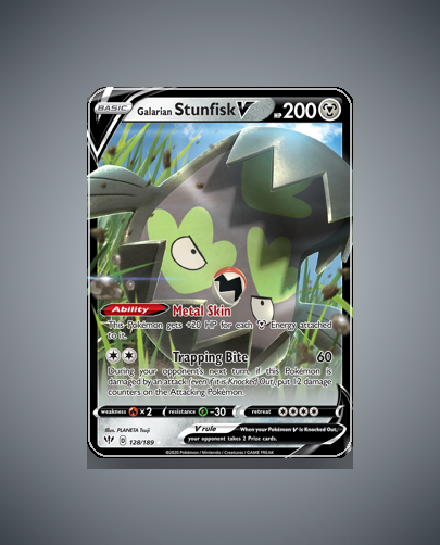 Collector’s Guide: Galarian Stunfisk V (Darkness Ablaze #128)