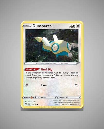 Dunsparce (Darkness Ablaze) #137