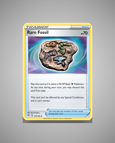 Collector’s Guide: Rare Fossil (Darkness Ablaze #167)