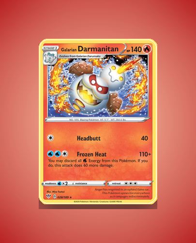 Collector’s Guide: Galarian Darmanitan (Darkness Ablaze #28)
