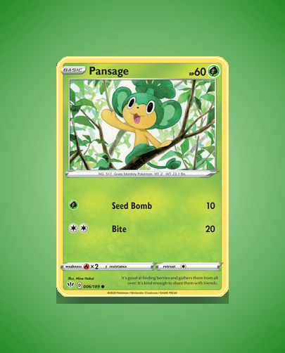Pansage (Darkness Ablaze) #6