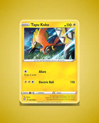 Collector’s Guide: Tapu Koko (Darkness Ablaze #61)