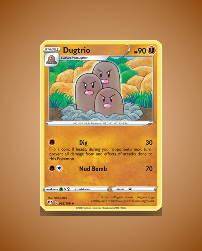 Collector’s Guide: Dugtrio (Darkness Ablaze #85)