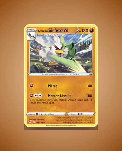 Collector’s Guide: Galarian Sirfetch’d (Darkness Ablaze #98)