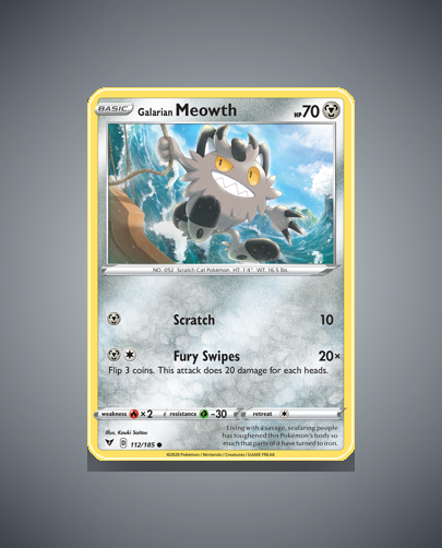 Galarian Meowth (Vivid Voltage) #112