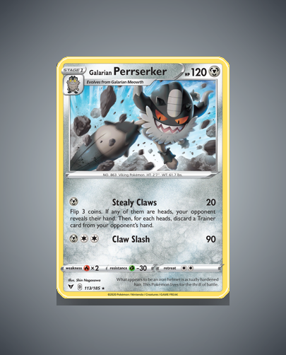 Collector’s Guide: Galarian Perrserker (Vivid Voltage #113)