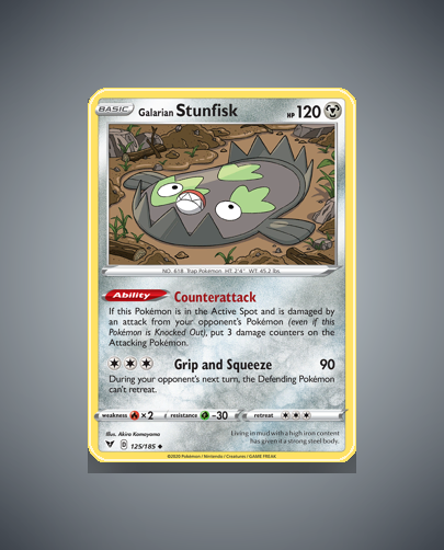 Collector’s Guide: Galarian Stunfisk (Vivid Voltage #125)