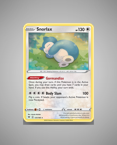Collector’s Guide: Snorlax (Vivid Voltage #131)
