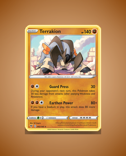 Collector’s Guide: Terrakion (Vivid Voltage #92)