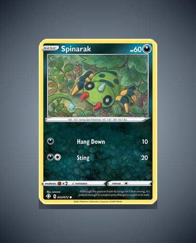 Collector’s Guide: Spinarak (Shining Fates #43)