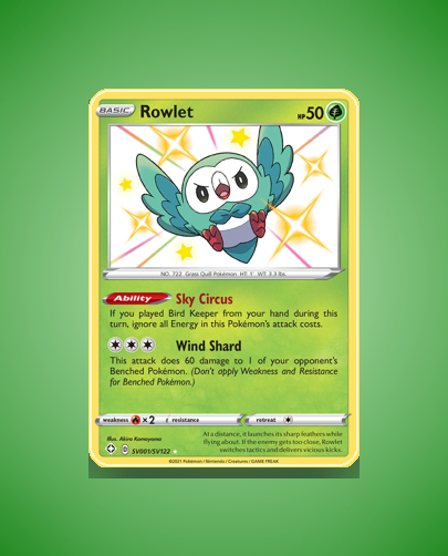 Collector’s Guide: Rowlet (Shining Fates Shiny Vault #SV001)