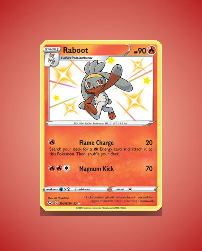 Raboot (Shining Fates Shiny Vault) #SV016