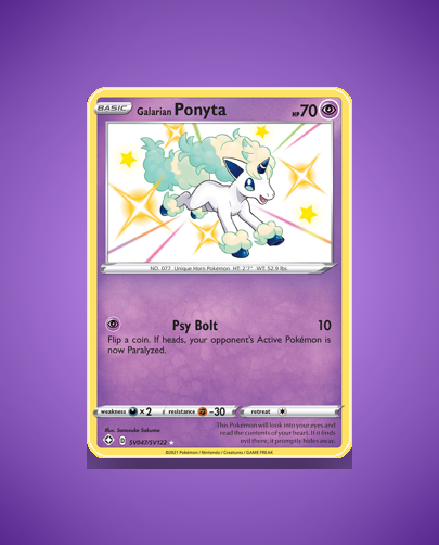 Collector’s Guide: Galarian Ponyta (Shining Fates Shiny Vault #SV047)