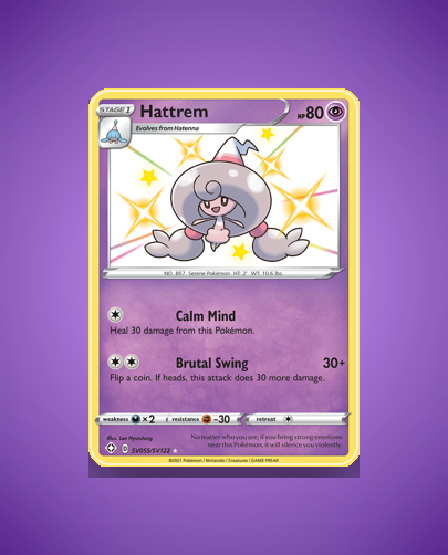Hattrem (Shining Fates Shiny Vault) #SV055