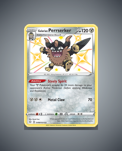 Collector’s Guide: Galarian Perrserker (Shining Fates Shiny Vault #SV087)
