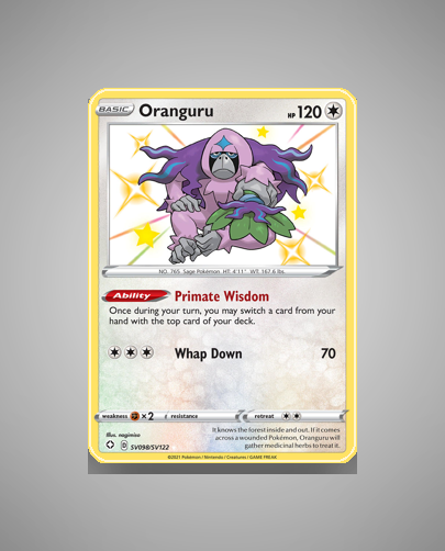 Collector’s Guide: Oranguru (Shining Fates Shiny Vault #SV098)
