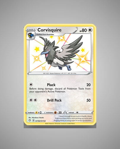 Corvisquire (Shining Fates Shiny Vault) #SV102