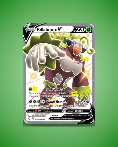 Rillaboom V (Shining Fates Shiny Vault) #SV105