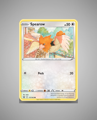 Collector’s Guide: Spearow (Battle Styles #111)