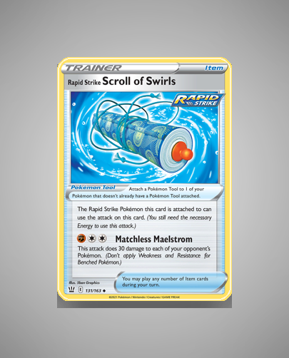 Rapid Strike Scroll of Swirls (Battle Styles) #131
