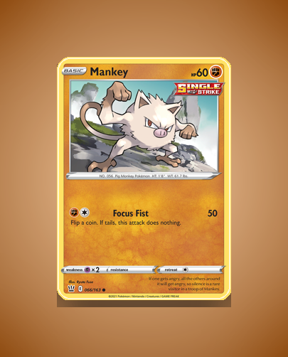 Collector’s Guide: Mankey (Battle Styles #66)