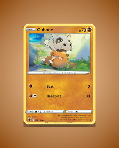 Collector’s Guide: Cubone (Battle Styles #69)