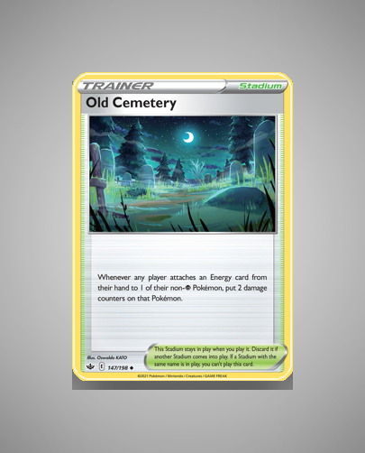 Collector’s Guide: Old Cemetery (Chilling Reign #147)