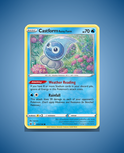 Castform Rainy Form (Chilling Reign) #33