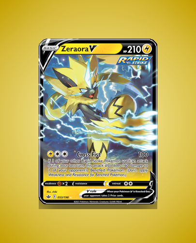 Collector’s Guide: Zeraora V (Chilling Reign #53)