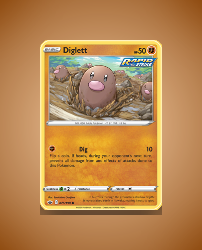 Diglett (Chilling Reign) #76
