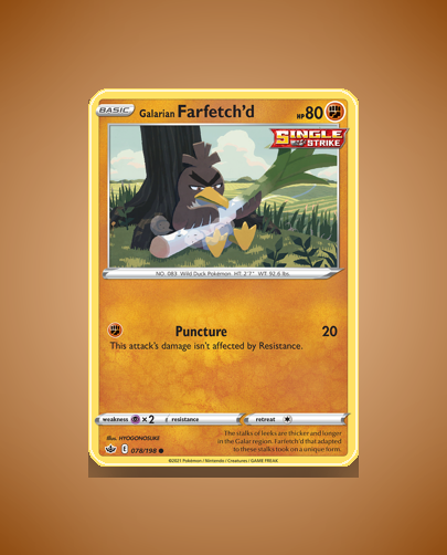 Collector’s Guide: Galarian Farfetch’d (Chilling Reign #78)