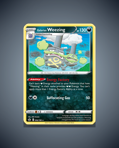 Galarian Weezing (Chilling Reign) #96