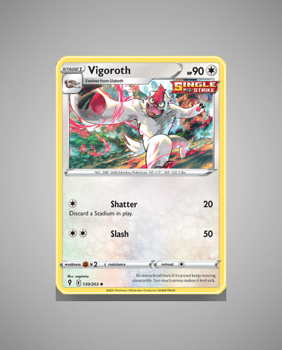 Collector’s Guide: Vigoroth (Evolving Skies #130)