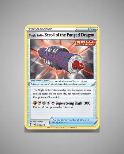 Collector’s Guide: Single Strike Scroll of the Fanged Dragon (Evolving Skies #158)