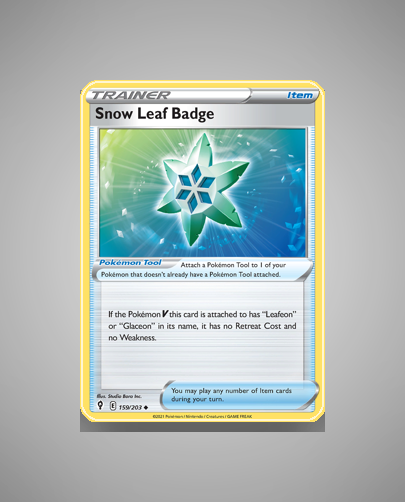 Snow Leaf Badge (Evolving Skies) #159