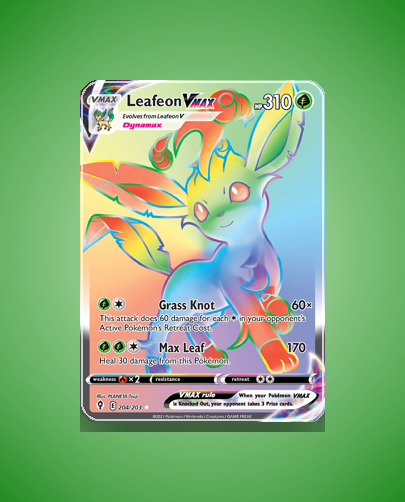 Collector’s Guide: Leafeon VMAX (Evolving Skies #204)