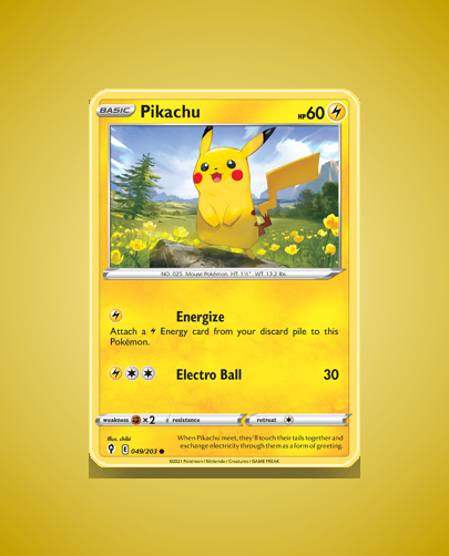 Pikachu (Evolving Skies) #49