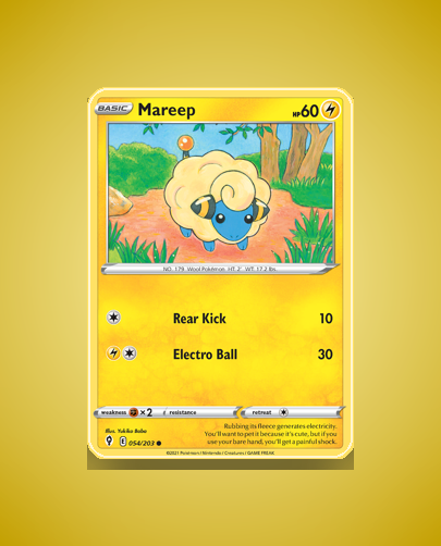 Collector’s Guide: Mareep (Evolving Skies #54)