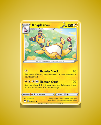 Collector’s Guide: Ampharos (Evolving Skies #56)