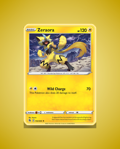 Zeraora (Fusion Strike) #102