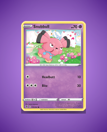 Collector’s Guide: Snubbull (Fusion Strike #115)