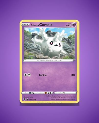 Collector’s Guide: Galarian Corsola (Fusion Strike #117)