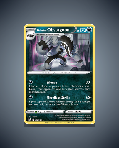 Galarian Obstagoon (Fusion Strike) #161