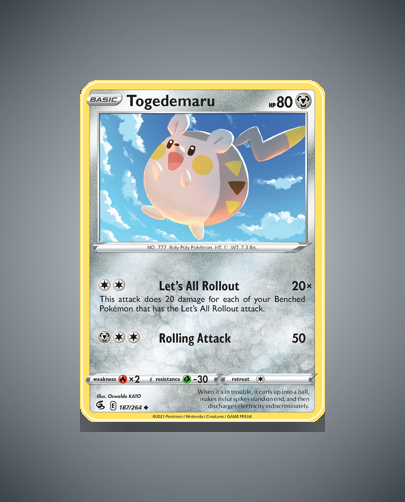 Collector’s Guide: Togedemaru (Fusion Strike #187)