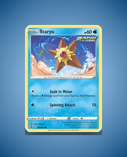 Collector’s Guide: Staryu (Fusion Strike #52)